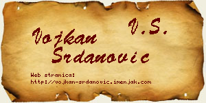 Vojkan Srdanović vizit kartica